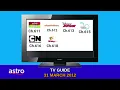 Astro TV Guide 31 March 2012