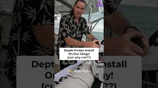 Dingy Depth Finder Install: Rainy day projects on the yacht.