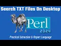 Perl Programming Tutorial Files Search 2024