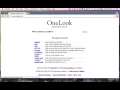 007 Finding New Keywords Using OneLook com