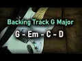 Lagu Pop Rock BACKING TRACK G Major | G Em C D | 80 BPM | Guitar Backing Track