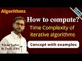 How to compute time complexity of iterative algorithms time complexity of algorithms Part-1