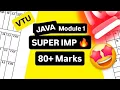 OOPS with JAVA MODULE 1 SUPER IMPORTANT BCS306A MODEL PAPER SOLUTIONS PASSING PACKAGE