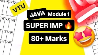 OOPS with JAVA MODULE 1 SUPER IMPORTANT BCS306A MODEL PAPER SOLUTIONS PASSING PACKAGE