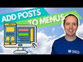 How To Add a Post To A Menu In WordPress - 2 Ways To Do It