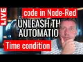 Code in Node-Red time condition for automation rule