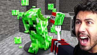 ماين كرافت لكن أقدر آكل الموبز!!