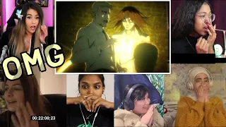 declaration of war girls reaction mashup attack on titan season 4 episode 5