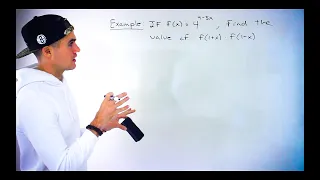 MCR3U Grade 11 Functions - Exponential Function Function Notation Problem