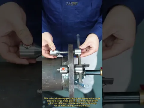 How This Chain Pipe Cutter Cuts Thick Steel Pipes Fast! #PipeCutter #Metalwork #Tools — See It Cut!
