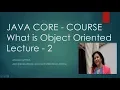 Object Oriented Features of Java Lecture 2 Java Core Course with certificate