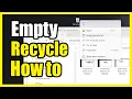 How to Empty Recycle Bin Delete Files on Windows PC Easy Method