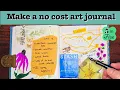 Make a no cost art journal for your summer memories