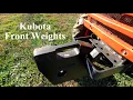 Kubota L2501 L2850 Front Weights