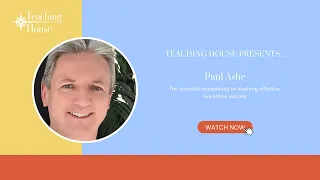 Teaching House Presents Paul Ashe Essential ingredients to teaching effective live online lessons