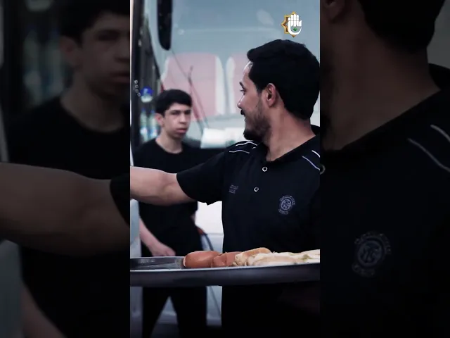 ⁣موكب المجمع العلمي في النجف الأشرف يجسد قيم الضيافة والكرم