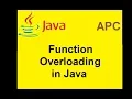 Function Overloading in Java