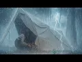 THE WORST EXPERIENCE OF A NON-STOP HEAVY RAINSTORM ‼️ CAMPING IN HEAVY RAIN⛈️