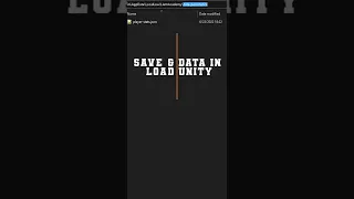 Data Persistence - Save load your game state while avoiding common mistakes