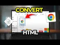 How To Convert Chrome HTML Document To PDF Tutorial 2026