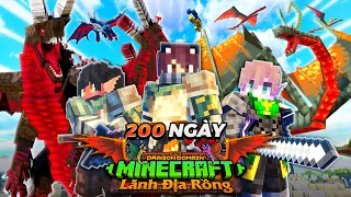200 NGÀY TRỞ THÀNH BẬC THẦY RỒNG TRONG MINECRAFT LÃNH ĐỊA RỒNG - RỒNG BIỂN SÂU THỨC TỈNH!