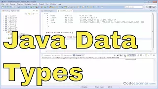 18 - More Integer Data Types Int Byte Short Long in Java