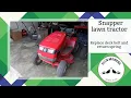 90s Snapper lawn tractor replace deck belt and return spring - Don t see many of these