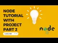 Node Tutorial With Project Part 2 Route Files Create and EJS File Render on website