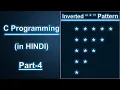 Inverted Half Pyramid Star Pattern Part - 4 in C in Hindi C Language Tutorial By Kishan Shaw
