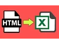 How to export HTML table to Excel