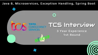 TCS Round 1 Java Interview Microservices Java8 Spring Boot Hibernate