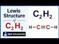 How to Draw the Lewis Dot Structure For C2H2 Acetylene