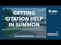 Getting Citation Help in Summon
