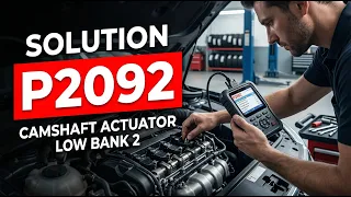 How To Fix P2092 OBD II Error Code - Camshaft Actuator Low Bank 2