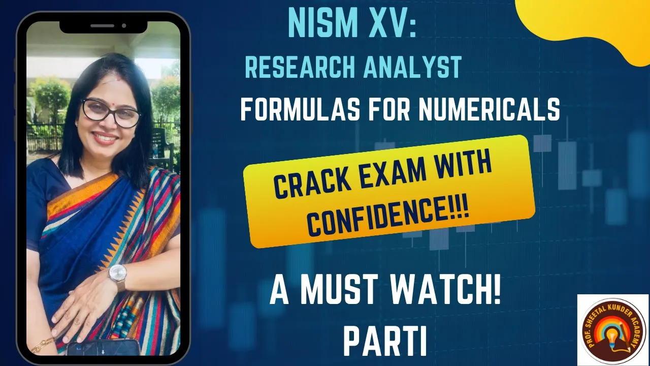 NISM XV RESEARCH ANALYST EXAM IMPORTANT NUMERICALS FORMULA PART 1