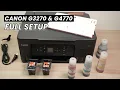How to SETUP Canon PIXMA MegaTank G3270 G4770 Printer Install Ink Paper Wi-Fi Connect Scan
