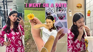 I went on a dateβ¦ π with MYSELF π₯Ήβ€οΈShopping ποΈ + eating alone #littleanushkavlogs
