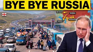 The Unthinkable Is Happening at Russia's Border.. Mass Escape Erupt as Putin Triggers Mobilization