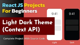 Light Dark Theme with Context API Reactjs Projects for beginners react tutorials reactjs project