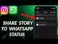 Download Lagu How To Share Instagram Story To WhatsApp Status