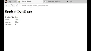 III BCA J2EE Lab Ex B6 JSP program with a JAVA Bean Class