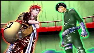 ناروتو قتال روك لي ضد غارا الرامل في امتحانات تشونين 