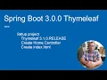 Spring Boot 3 0 0 Thymeleaf