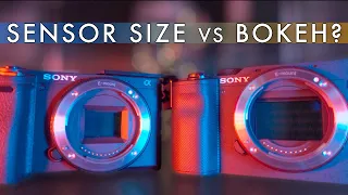 how does sensor size effect bokeh 1 inch vs aps c vs full frame demo on sony zv1 v a6400 v a7c