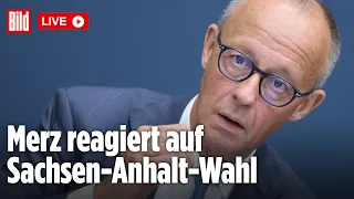🔴 CDU-Klatsche in Sachsen-Anhalt: JETZT spricht Kanzler Merz! | LIVE