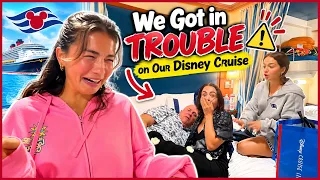 We Got in Trouble on Our Disney Cruise | VLOG#2336