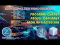Program Output Proses dan Input pada Java Netsbeans