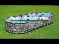Coleman Power Steel 16 x 10 x 48 Oval Above Ground Pool Set