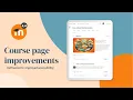 Course page improvements in Moodle 4 4