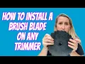 How to install a brush blade on any Stihl Husqvarna Echo Shindaiwa etc trimmer